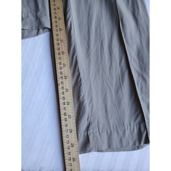 Zara Pants Small Francoise Pintuck Pleated Straight Crepe Trouser Preppy New - Picture 6 of 16